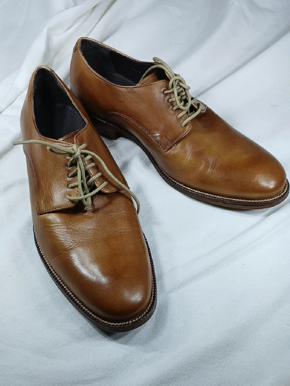 Cole Haan Men's Classic Brown Leather Derby Shoes